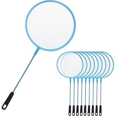 10 unidades – Redes para peces de acuario azules – 25 cm (9,8”) – Malla ultrafina – Para peces dorados, camarones y peces de agua abierta (1/5)