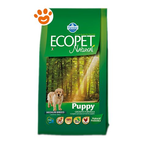 Farmina Ecopet Natural Dog Puppy Medium Pollo - Farmina Ecopet Natural Dog Puppy Medium Pollo - Sacco Da 12 Kg
