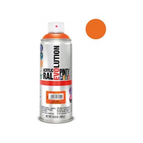 Pintura Spray PintyPlus Evolution - RAL 2004 Naranja Puro 520cc
