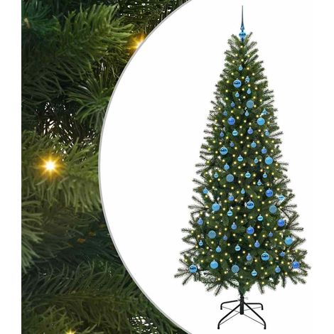 Sapin de Noël,Arbre de Noël artificiel avec 300 LED Vert 240 cm PE et PVC CFW59702 (1/5)