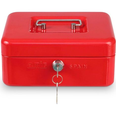 Coffret à monnaie 2153 150 x 110 x 70 mm Acier Rouge (1/2)