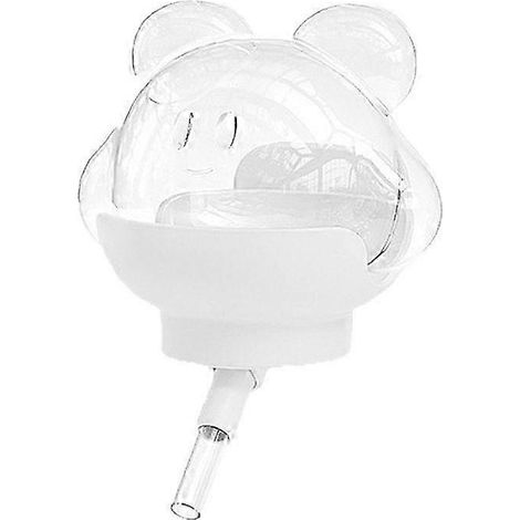 Bouteille d'eau magnétique anti-goutte pour cobayes - Distributeur d'eau de 220 ml pour cage, lapin, hamster nain syrien, lapin, gerbille, etc. Design plat. (1/4)