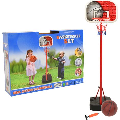 INLIFE Ensemble de basket portable réglable 138,5-166 cm (1/5)
