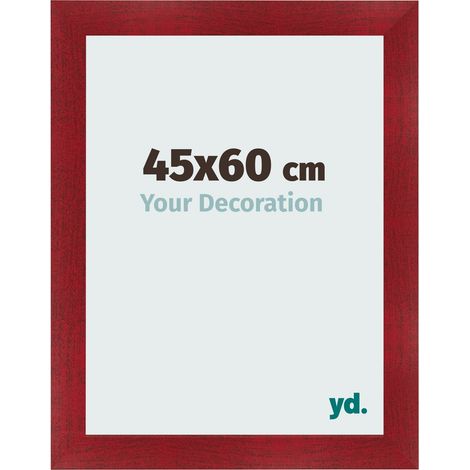 yd. - Cadre photo 45x60 - Vin Rouge Patine - MDF - Pisa (1/5)