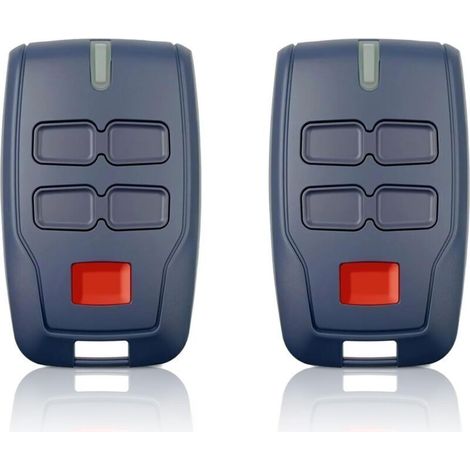 2 x Remote Control for Gate RCB4,433.92Mhz 4 Buttons 4 Channels Blue Rolling Code for Rolling BFT MITTO B RCB04 R1 CLEAR ICE RCB02 VINEYARD