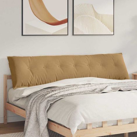 Rückenkissen Braun 200 x 50 cm Cordstoff