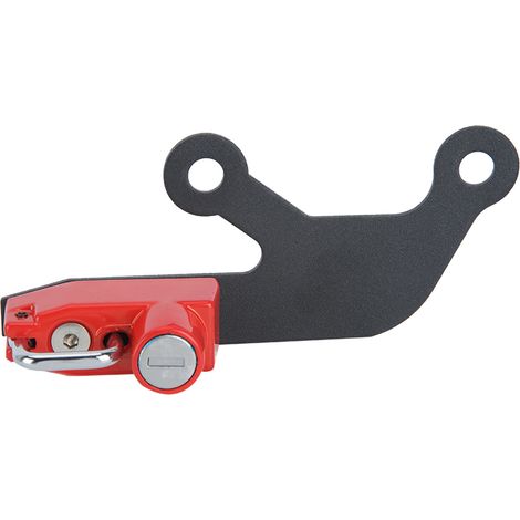 Antivol de casque droit en alliage d'aluminium (rouge) pour Kawasaki Ninja 650 Z 650 (1/5)