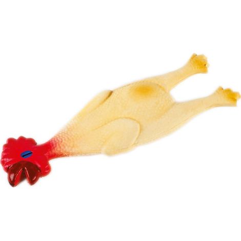 S: Gioco pollo in lattice con squeaker per cani