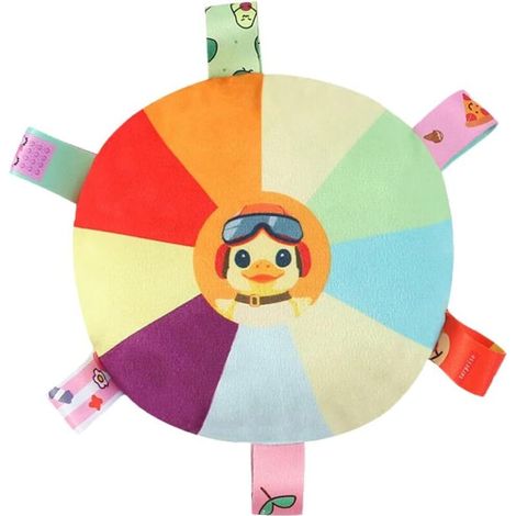 Jouet en peluche Frisbee pour chien avec des sons et une horloge interne pour attirer l'attention, parfait pour les chiens qui aiment mâcher (1/5)