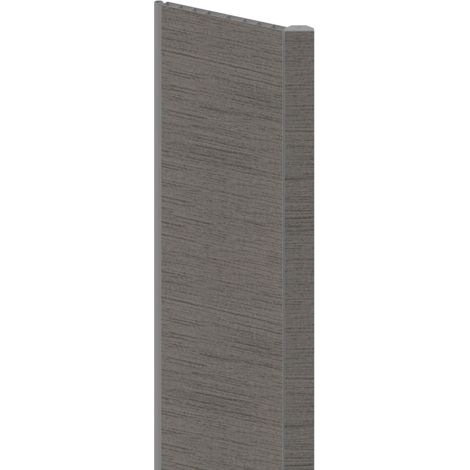 pannello aggiuntivo per porta a soffietto da interno "luciana" rovere tortora, 15x1 cm