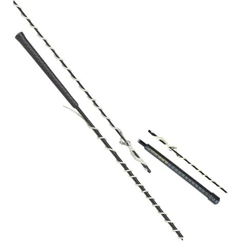 Fouet Fleck en fibre de carbone avec gland en cuir 180 cm