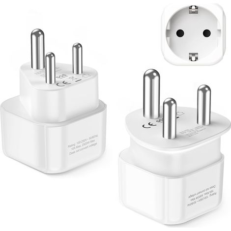 Adaptateur de Voyage Afrique du Sud combiné de Type D et Type M pour la Namibie, l'Inde, Népal Prise de Voyage, fiche de Voyage, Prise, Adaptateur Secteur, Adaptateur électrique (1/5)