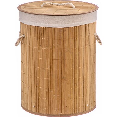 Corbeille à Linge Bambou Design Naturel, Durable Et Pratique - Caison (1/2)