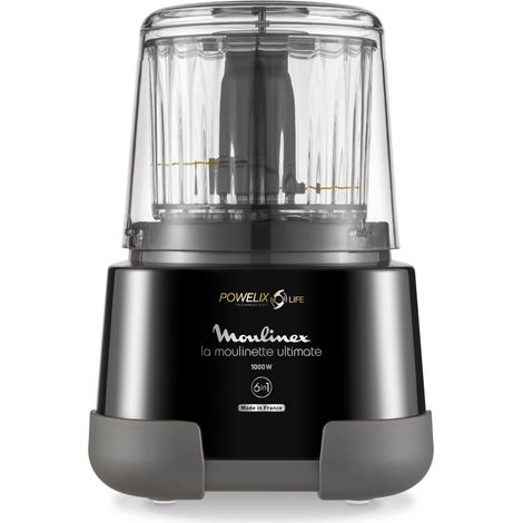 Moulinex DP810810 La Moulinette Ultimate Tritatutto 5 Funzioni Powelix 2 Lame Titanio 0,55 L 1000 W colore Nero (1/5)