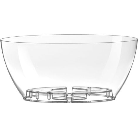 CIOTOLA TRASPARENTE LIVING OVALE 35CM VECA VASO