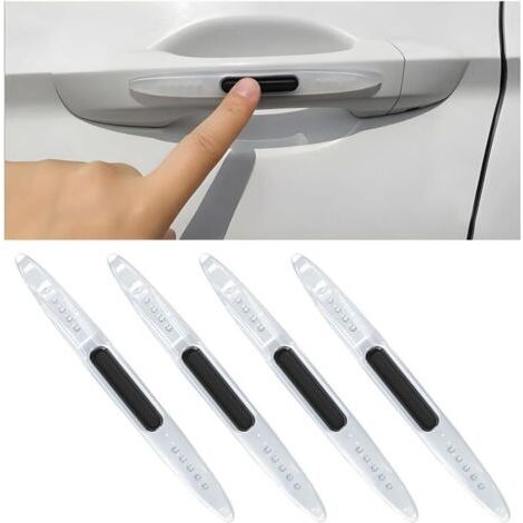4 Pièces Voiture Bandes Anti Collision, Bande Protection Anti-Frottement Pare-Chocs, Anti-Collision Barre De Protection Auto, Protection De Porte De Voiture avec Antistatique(Transparent) (1/4)