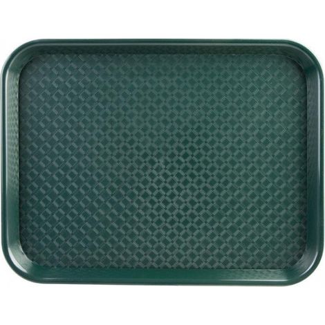 Plateau self-service (L)450 x (P)350 mm, en polypropylène vert (1/3)