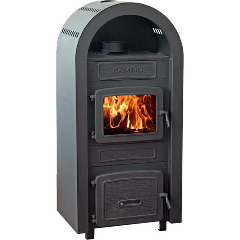 Raumheizer Typ10980F-Kamino Verkleidung Schwarz 8kW