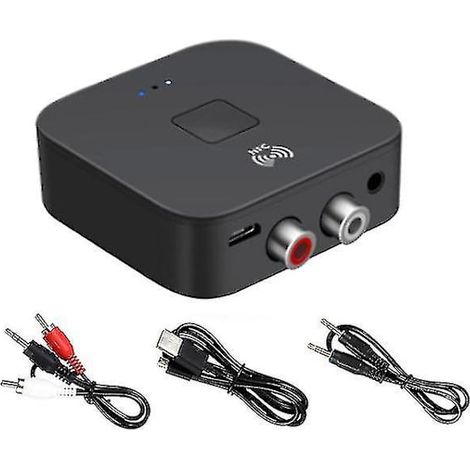 Récepteur audio RCA Bluetooth 5.0, adaptateur Bluetooth sans fil avec NFC et prise AUX 3,5 mm, compatible avec les haut-parleurs de voiture, TV et ordinateur. (1/5)