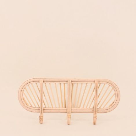 Porte manteau en rotin 45cm