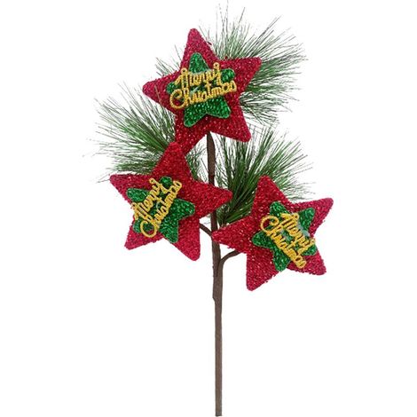 Décoration de Noël Renne Artificiel A07363 Sapin Pin Vert Étoile Rouge (1/4)