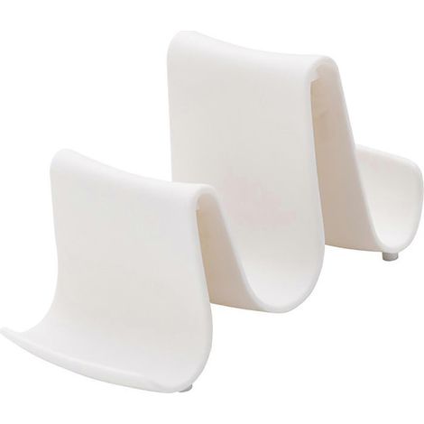 Support universel de rangement pour couvercles de casseroles, type ondulé, pour plan de travail de cuisine. (1/5)