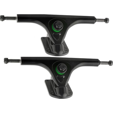 2 pièces MS3101 noir en alliage d'aluminium coulée ronde creuse planche à roulettes épaissir Base longue planche support de camion (1/5)
