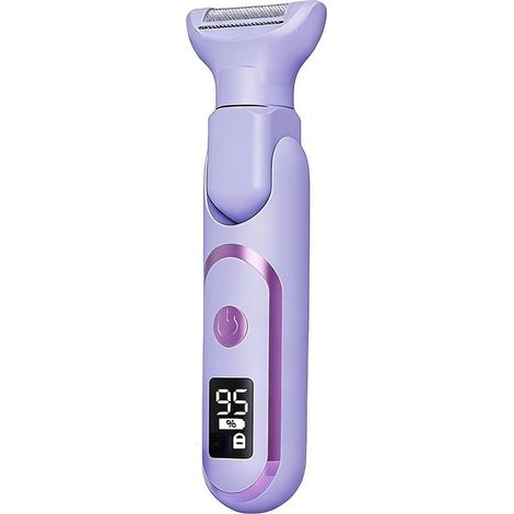 Rasoir Électrique Femme - Affichage LCD Et Tête Pivotante 180 Degrés - Rasage Corps Et Maillot Étanche IPX - Charge USB-C Rapide - 1 Pièce (1/5)