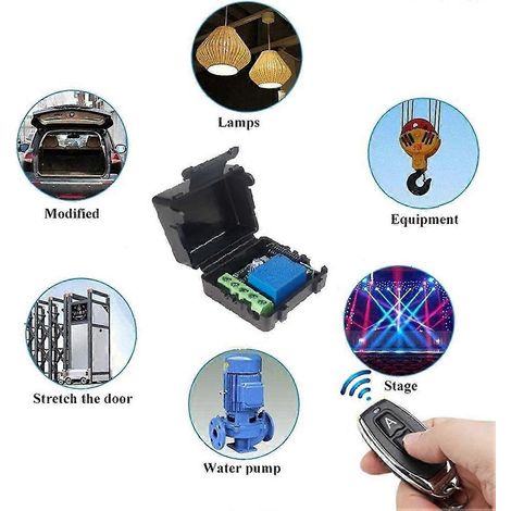 Universal Wireless Remote Control Switch DC12V 1CH Relay Receiver Module RF  mitter 433Mhz Smart