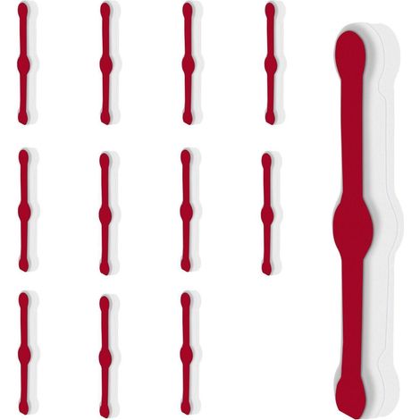 Fliegengitter Fenster Clips 12 Stück, selbstklebend, ohne Bohren, weiß (1/5)