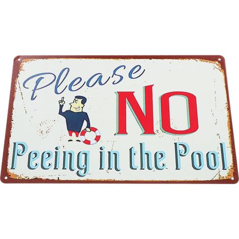 Poolschild für Außenbereich mit Einzigartigem Design und (1/5)