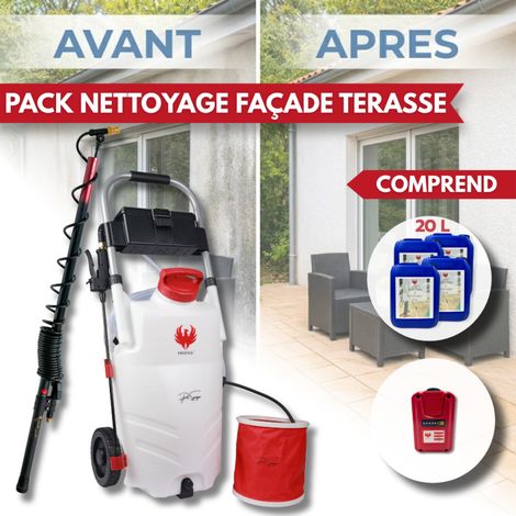 PRO SPRAYER EVO PHOENIX 1 BAT 5,10 OU 20L NET'PRO + perche télescopique EVO 5.4 m 20 L
