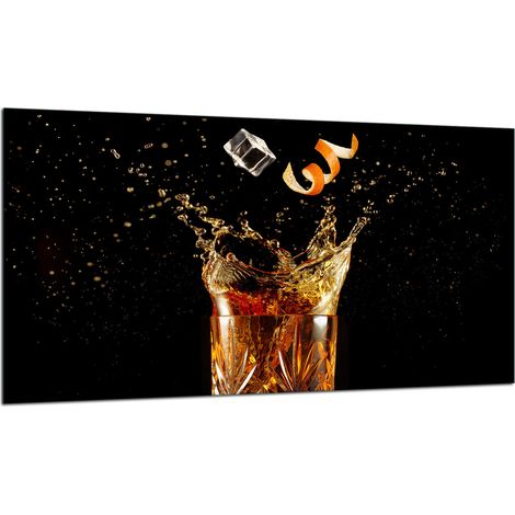 Glas-Schutzplatte für Herd 90x52 Getränke (1/5)