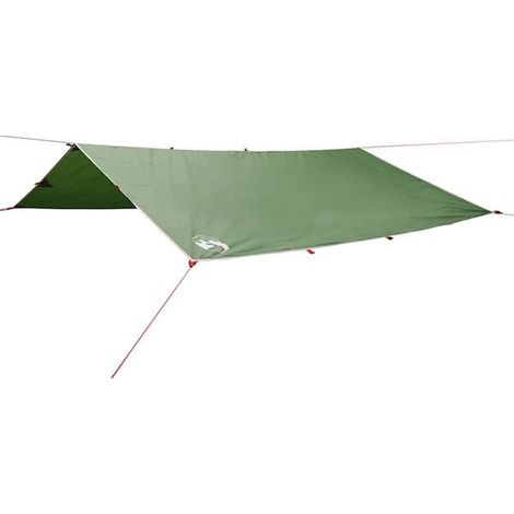 Bâche de camping verte, 300 x 294 cm