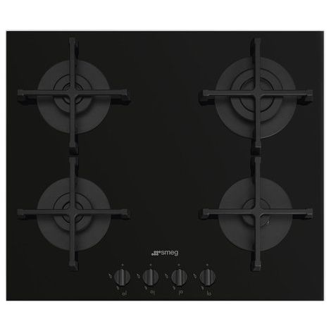 Smeg Smeg Universal PV264B piano cottura Nero Da incasso 60 cm Gas 4 Fornello(i)