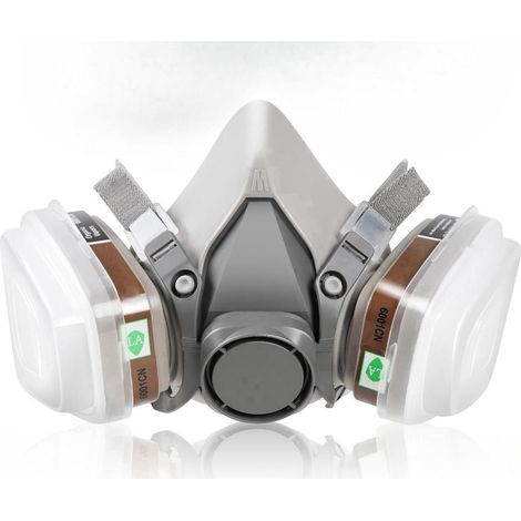 Halbmaske mit Filter, wiederverwendbare Atemschutzmaske, professionelles Gasmasken-Set, siebenteiliges Gasmasken-Set