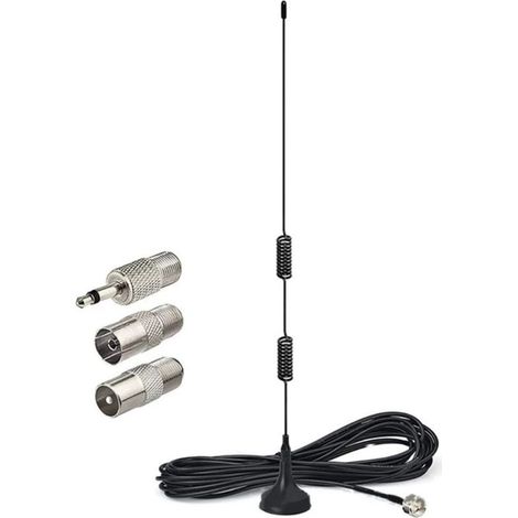 Support magnétique d'antenne DAB FM pour radio stéréo numérique DAB FM d'intérieur Denon Pioneer Marantz Sherwood avec Bluetooth.