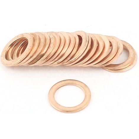20pcs 10mmx14mmx1mm cuivre rondelle plate entretoise fixation raccord
