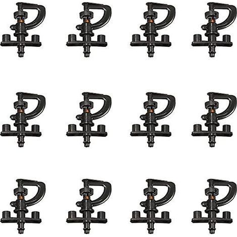 12pcs Arroseur D'irrigation,360 Rotatif G Type Micro Arroseur Buse Jardin Plante D'irrigation Atomisant Procurent (1/5)