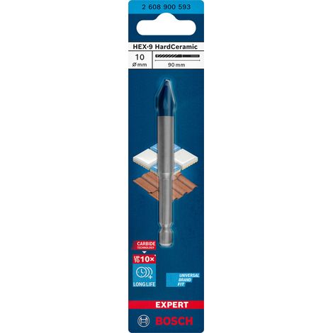 BOSCH-A PUNTA P/CERAMICA HEX-9 D 10X90 MM
