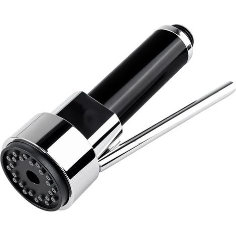 Universelle Ausziehbrause für Küchenarmaturen, geeignet für moderne Boiler- und Badarmaturen, Spritzschutz-Brausekopf, 360° drehbar, poliertes Chrom (1/5)