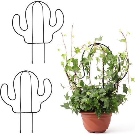 Lot de 2 treillis pour plantes d'intérieur - Petit treillis pour plantes en pot, treillis décoratif pour plantes grimpantes à l'intérieur (1/5)
