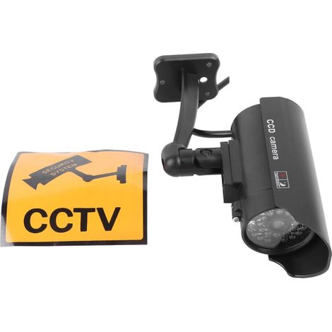 Caméra de Surveillance Factice avec LED Rouge Clignotante Faux Système de Vidéosurveillance pour la Dissuasion Intérieure et Extérieure du Bureau du Magasin à Domicile (1/5)