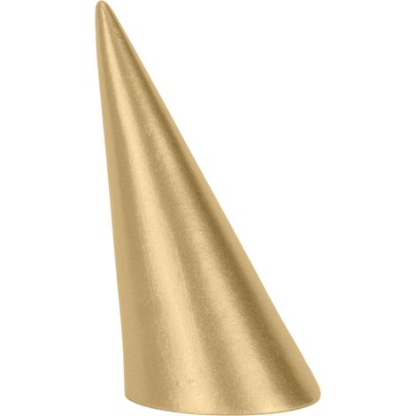 Présentoir cône pour bagues de fiançailles et alliances, support de bijoux en or (1/5)