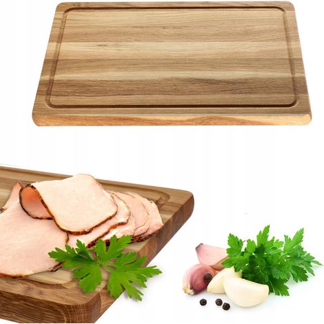 KADAX Küchenschneidebrett aus Holz 40x24, Eiche (1/5)