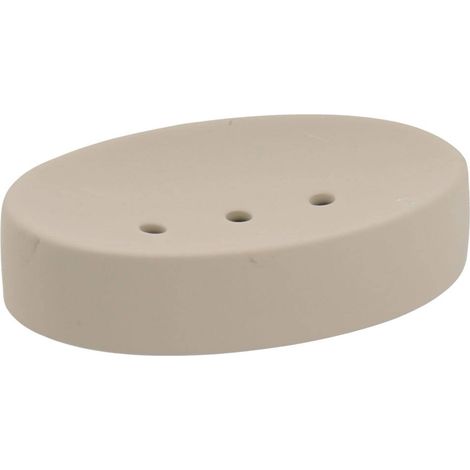 Jabonera gres efecto caucho - beige - Tendance (1/2)