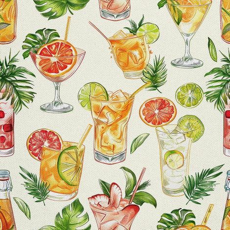 Outdoor-Dekorstoff Oxford – Cocktailmotiv DX8743 (1/5)