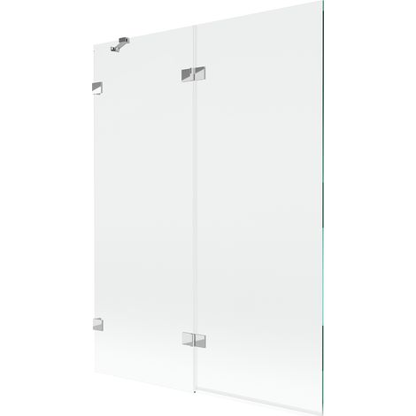Mexen Lunar mampara de ducha de 2 paneles, izquierda, 130 x 150 cm, transparente, cromo - 897-130-100-01-00-L (1/5)