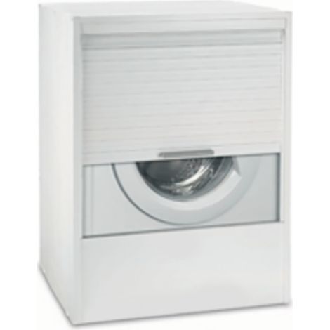 Mobile coprilavatrice con chiusura a serranda verticale 67x60 cm Bianco (1/5)