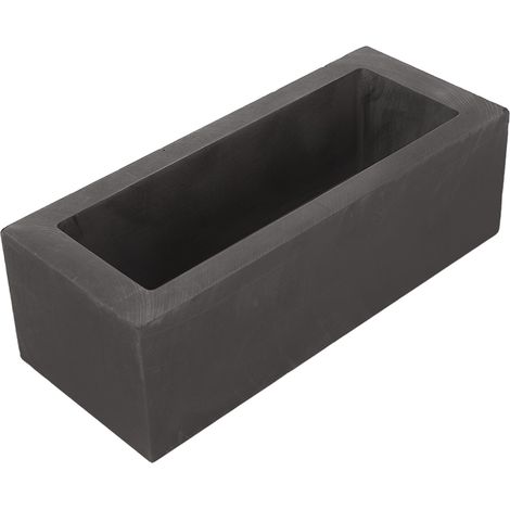 Moule de coulée de lingots Moule rectangulaire en graphite Creuset pour la fusion des métaux dorés et argentés Coulée et raffinage